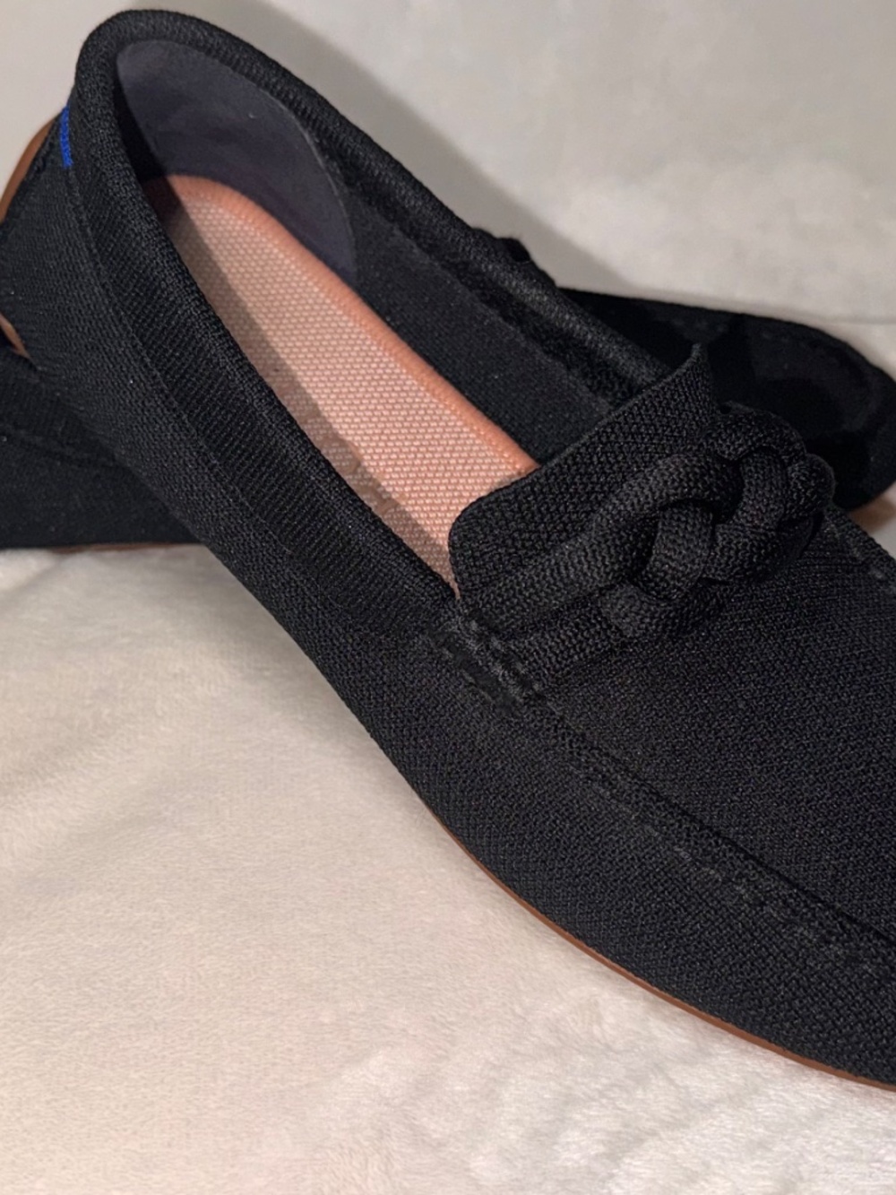 Rothy's Black Knit Driver Loafers slip-on comfort shoes women - Picture 4 of 4